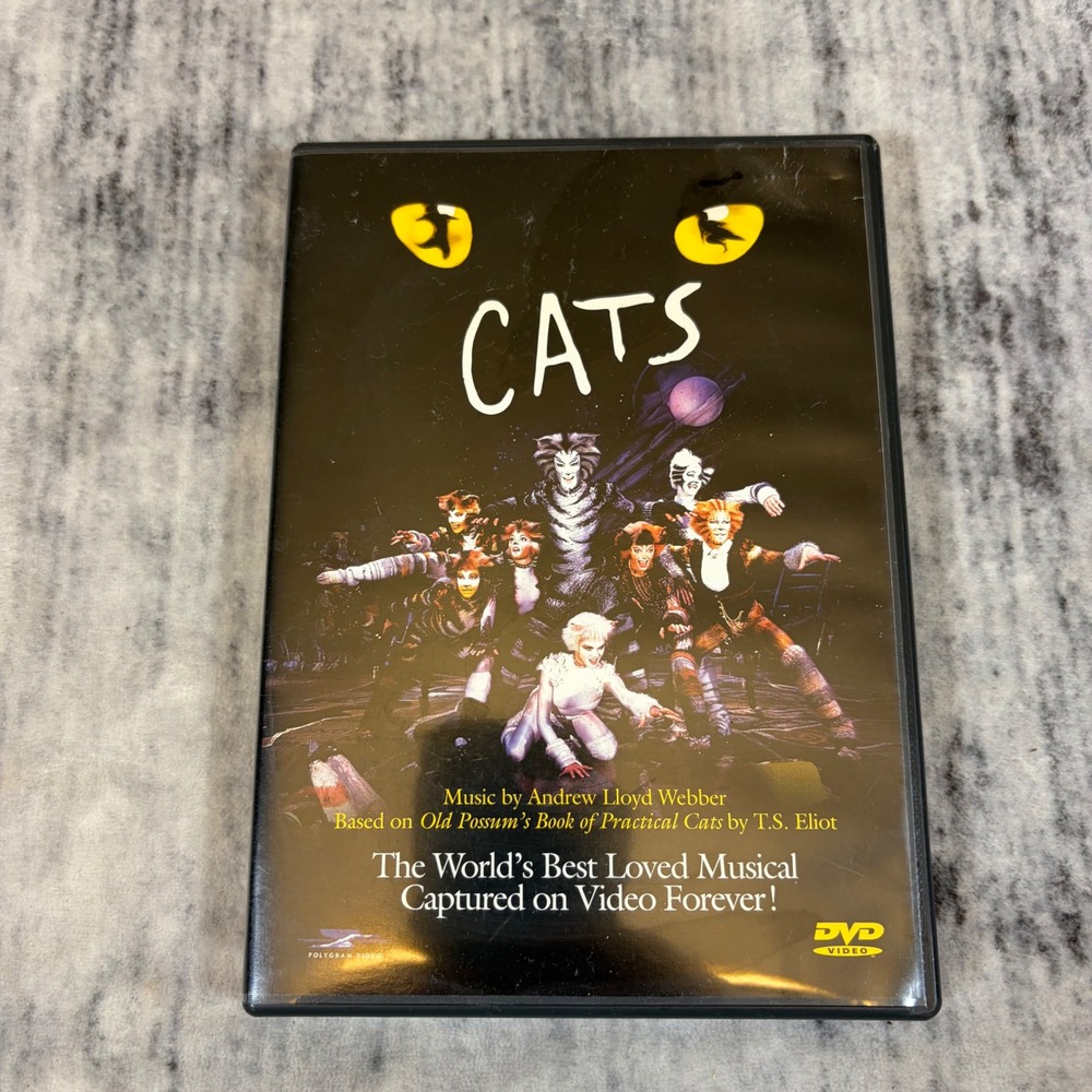 Cats The Musical DVD 1998 Andrew Lloyd Webber Elaine Paige Widescreen Broadway